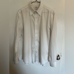 Lot of THREE Uniqlo Super non-iron slim fit button down collar dress shirts
